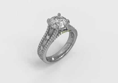 Extravagant Round Engagement Ring