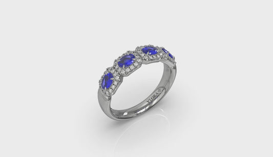 Diamond and Sapphire Statement Ring