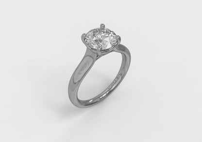 Classic Cathedral Solitaire Engagement Ring