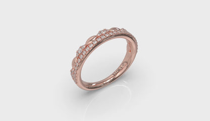 Diamond Oval Duo Pavé Band