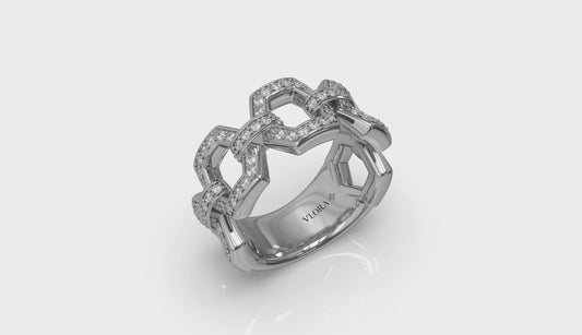 Diamond Link Ring