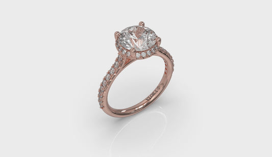 Graceful Halo Engagement Ring
