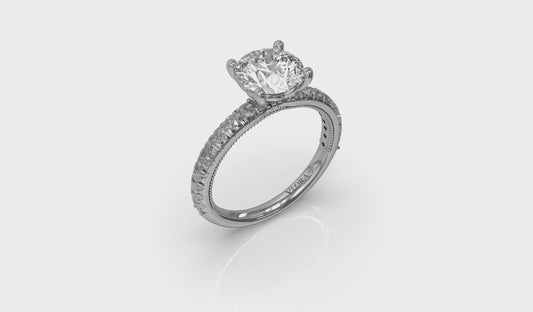 Classic French Pave Engagement Ring