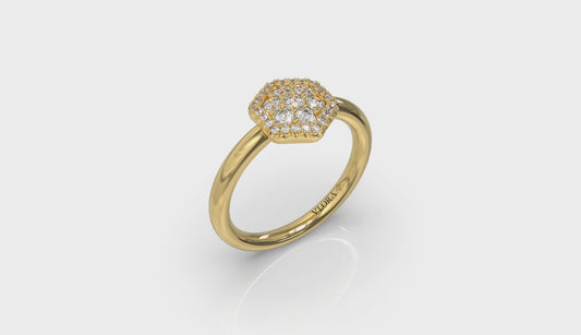 Diamond Cluster Single Honeycomb Ring