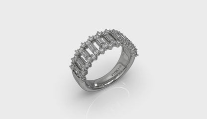 Diamond Baguette and Round Diamond Regal Ring