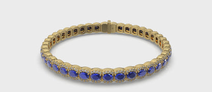 Diamond and Sapphire Bracelet