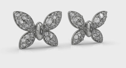 Butterfly Diamond Pavé Earrings