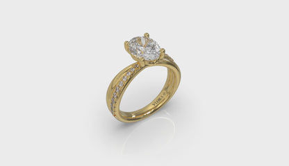 Destiny Oval Engagement Ring