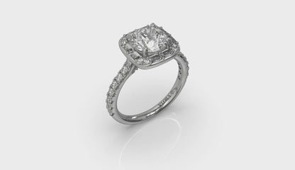 Intricate Halo Engagement Ring