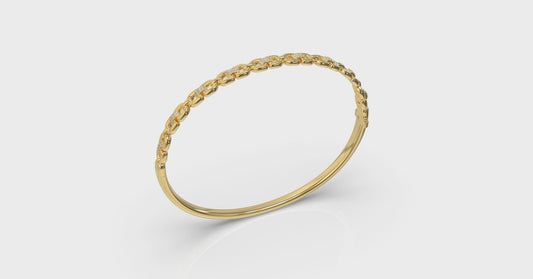 Alternating Diamond Bangle Bracelet