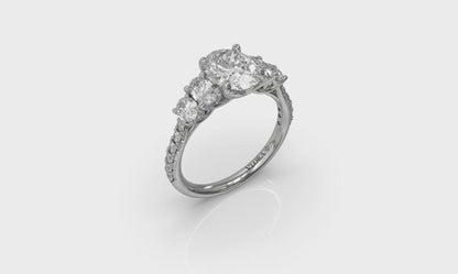 Quintet Oval Engagement Ring