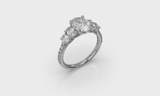 Quintet Oval Engagement Ring