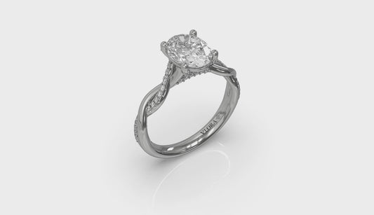 Harmony Oval Diamond Engagement Ring