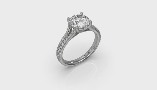 Splendid Cathedral Split Shank Engagement Ring