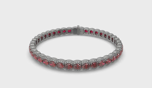 Diamond and Ruby Bracelet