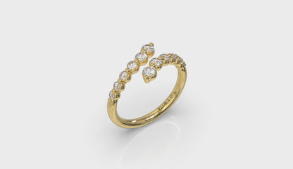 Diamond  Open Wrap Ring