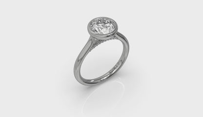 Singular Round Bezel Engagement Ring