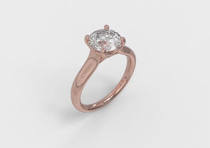 Classic Cathedral Solitaire Engagement Ring