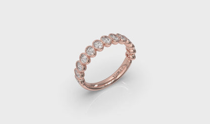 Bezel-Set Stackable Band