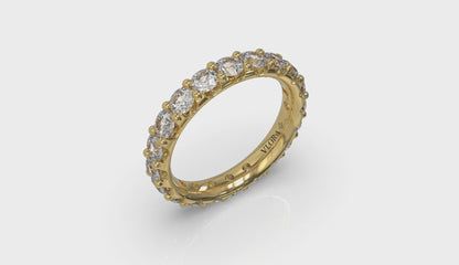Dramatic Pave Eternity Ring