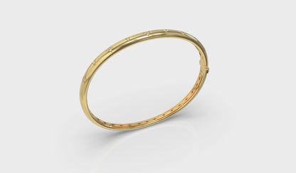 Diamond Vlora Star Hinged Bangle