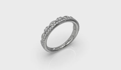 Diamond Oval Duo Pavé Band