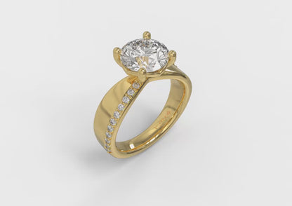 Arc Engagement Ring