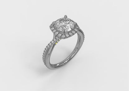 Entwined Euro Halo Matching Wedding Band