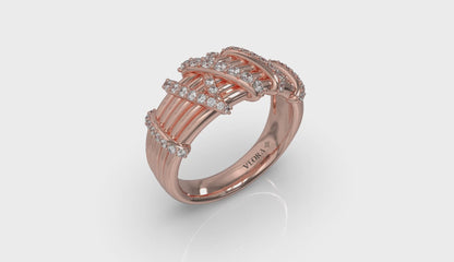 Diamond Ribbon Ring