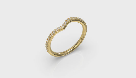 Matching Band for Teardrop Bezel Engagement Ring