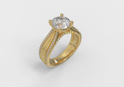 Matching Band for Cathedral of Joy Engagement Ring
