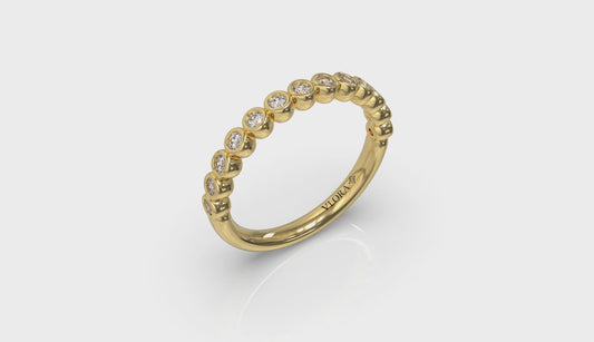 Bezel-Set Stackable Band