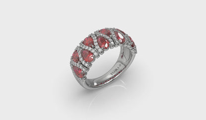 Multi Diamond and Ruby Statement Ring