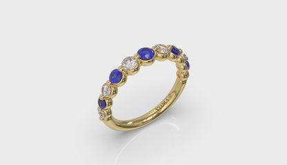 Diamond and Sapphire Ring
