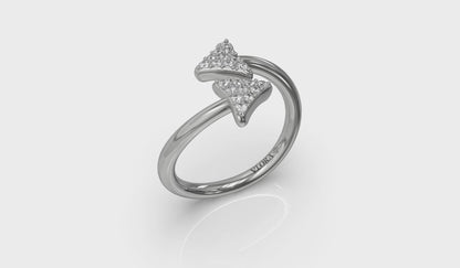 Diamond Trinity Wrap Ring