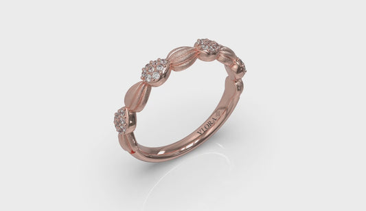 Cascade Ring with Satin Finish