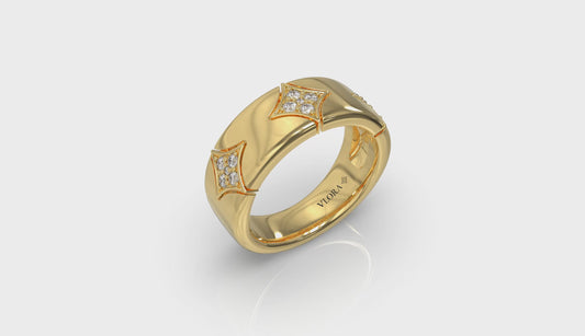 Diamond Cluster Vlora Star Ring