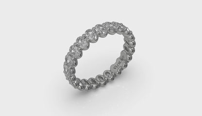 Luminous Oval Eternity Ring