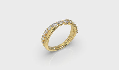 Crossed Oval Stackable Band