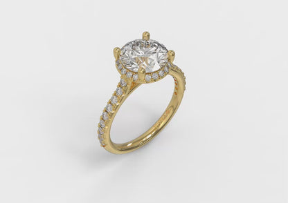 Graceful Halo Engagement Ring