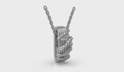 Diamond Ribbon Pendant