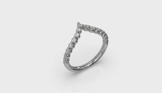 Diamond  Chevron Ring