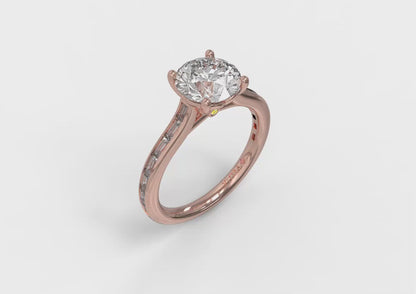 Brilliant Waterfall Engagement Ring