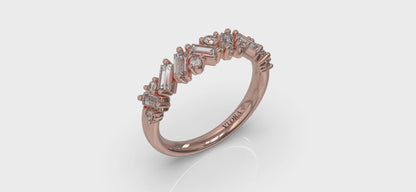 Multi Baguette and Round Diamond Ring