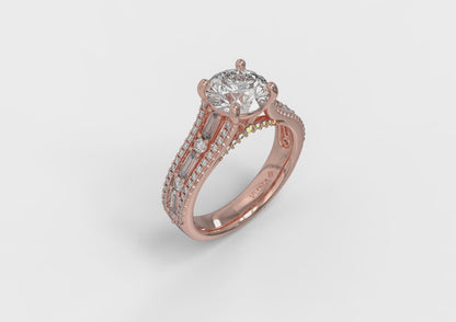 Extravagant Round Engagement Ring