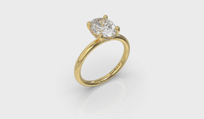 Promise Solitaire Oval Engagement Ring