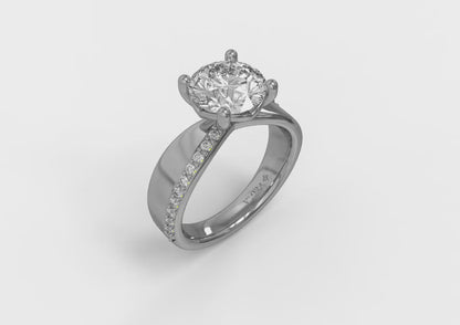 Arc Engagement Ring