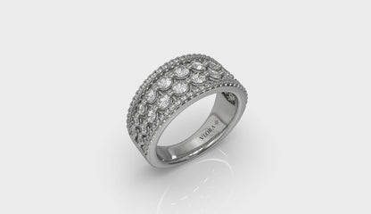 Diamond Multi-Row Statement Ring