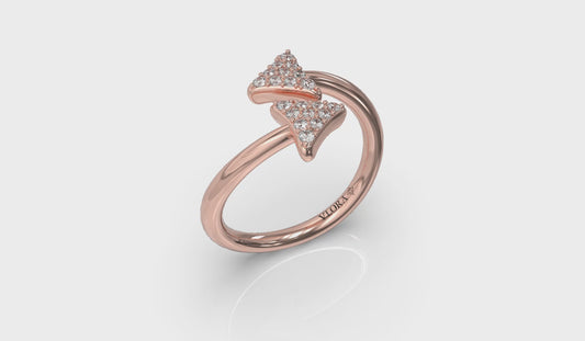 Diamond Trinity Wrap Ring