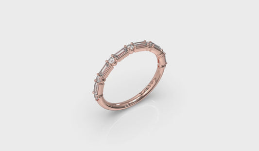 Matching Band for Extravagant Round Engagement Ring